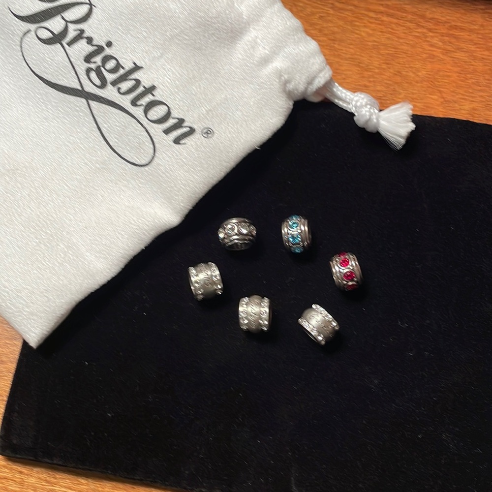 Brighton set of 6 beads with pouch like new